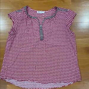 DR2 Pink and White Patterned Blouse